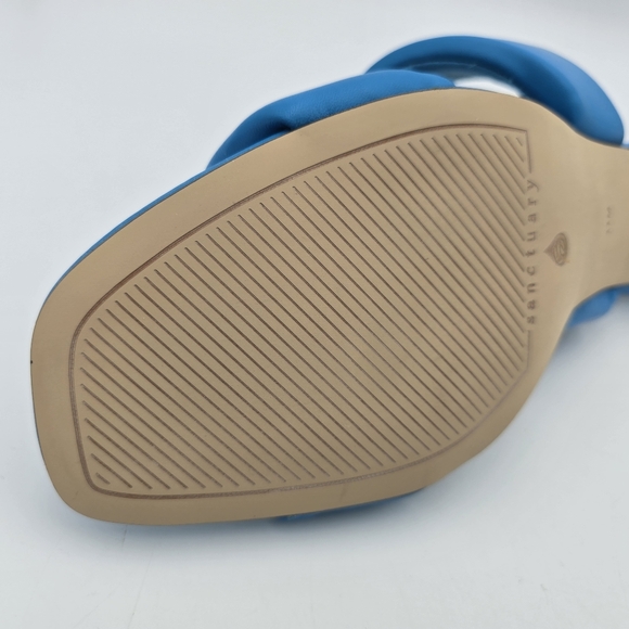 Sanctuary Likely Padded Puff Leather Slide Sandals, Blue Wire, Women's 11M, NWT! - Picture 14 of 16